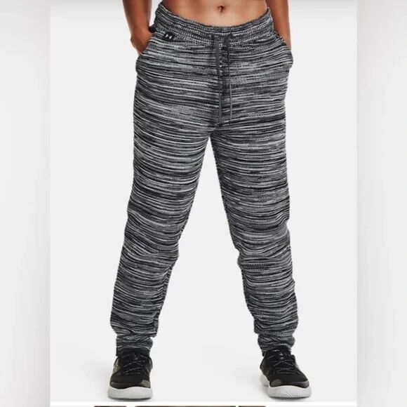 Under Armour Women’s Large RUSH IntelliKnit Pants 11376637 012 Zip Pocket Loose - Picture 10 of 16